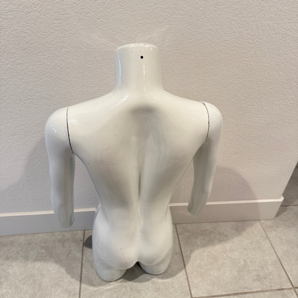 White Male Torso Mannequin Display Form Half Body for Clothing Store - Picture 2 of 5